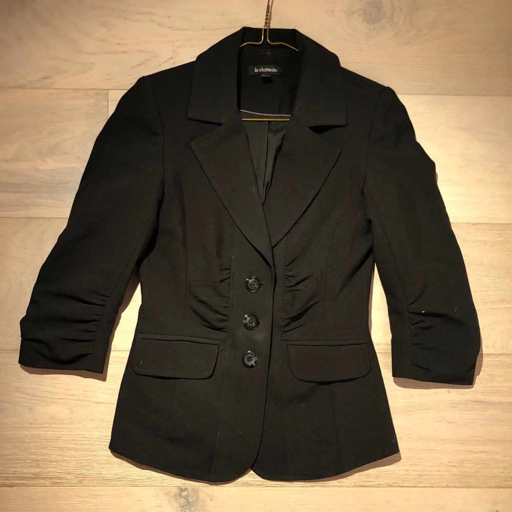 Le Chateau Black Blazer Jacket (XXS)